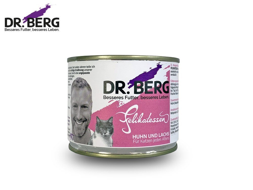 Dr. BERG Zestaw 6 szt. DR. BERG Felikatessen - kurczak i łosoś (opak.zbiorcze 6x200 g)