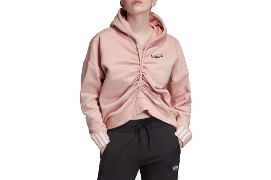 adidas Ruched Hoodie EC0782 damska bluza różowa