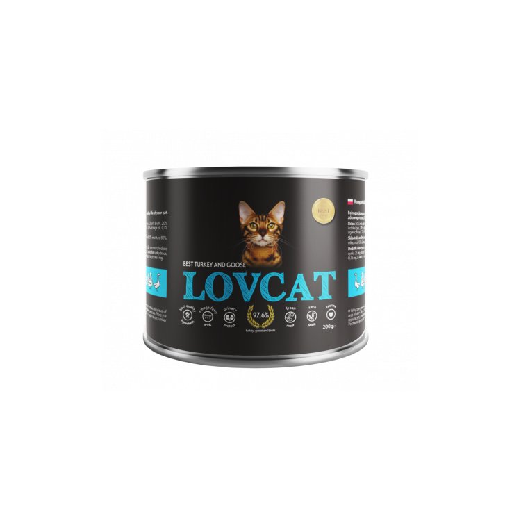 Фото - Корм для кішок Coyote Lovcat Best Turkey & Goose puszka 400g 