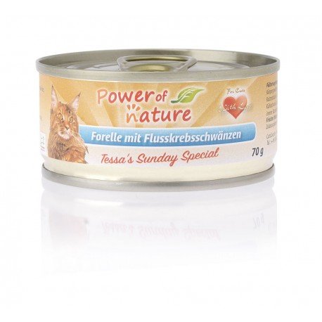 Power of Nature Tessa’s Sunday Special pstrąg z ogonkami raków 70g mokra karma dla kota