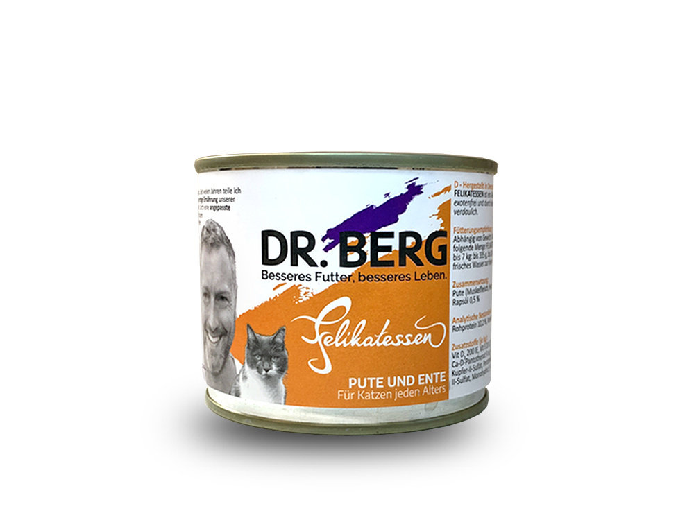 Dr. BERG Dr. BERG Felikatessen - indyk i kaczka (opak.zbiorcze 6 szt.x200 g)