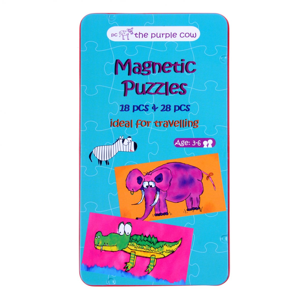 The Purple Cow Podróżna gra magnetyczna Puzzle