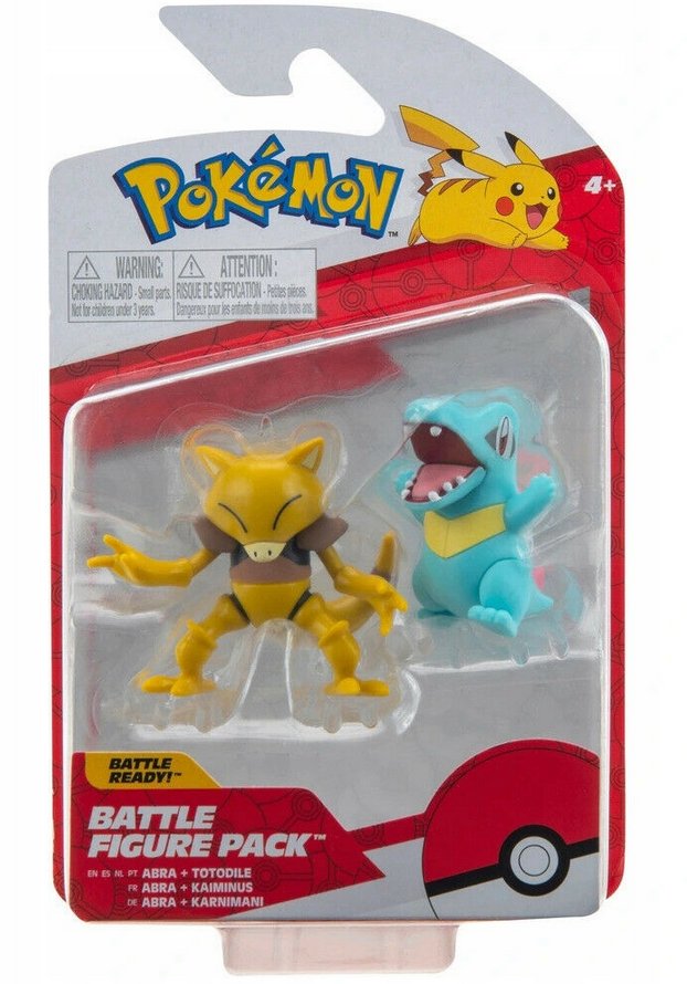 Jazwares Pokemon figurki Abra i Totodile