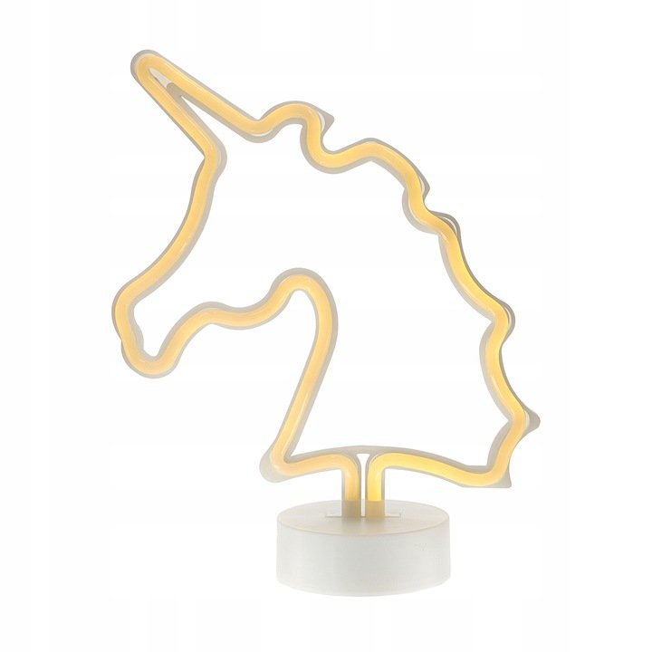 Lampka Nocna 3D LED NEON JEDNOROŻEC GŁOWA na Prezent