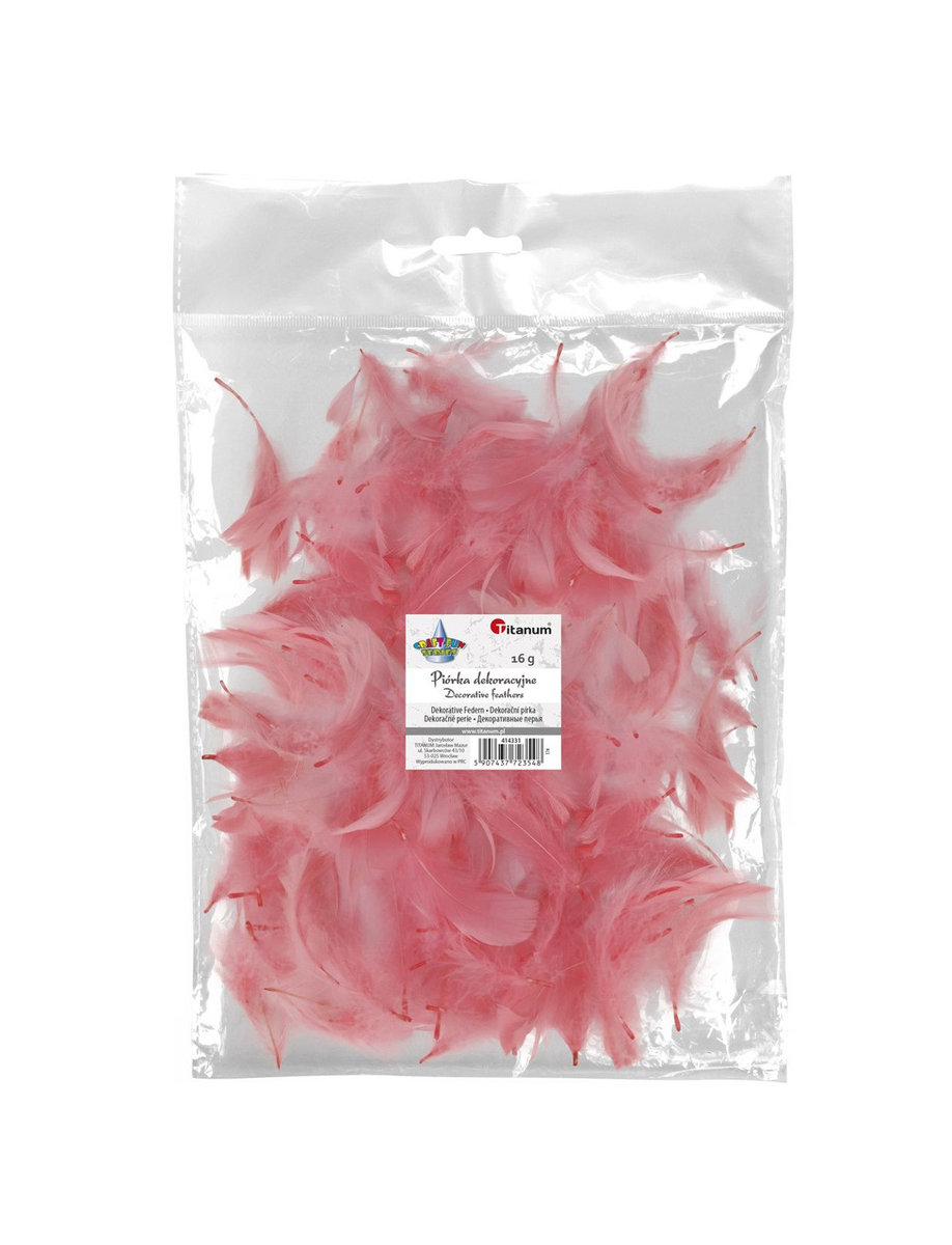 Hasta Ozdoba dekoracyjna Piórka Roz 16g 414331 Pbh