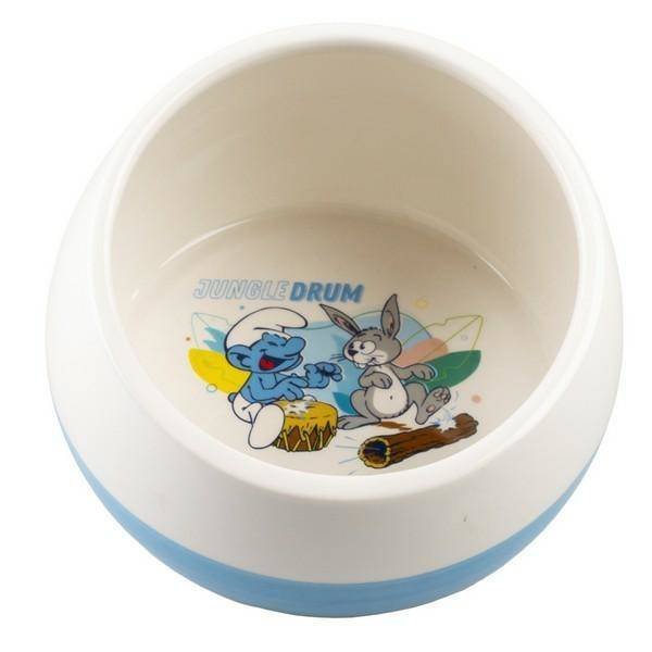 Duvo+ Smerfy Miska Ceramiczna Dla Gryzoni 800ml 15x15x10cm