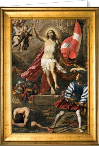 Kartka wielkanocna religijna bez życzeń RRW-BT 5