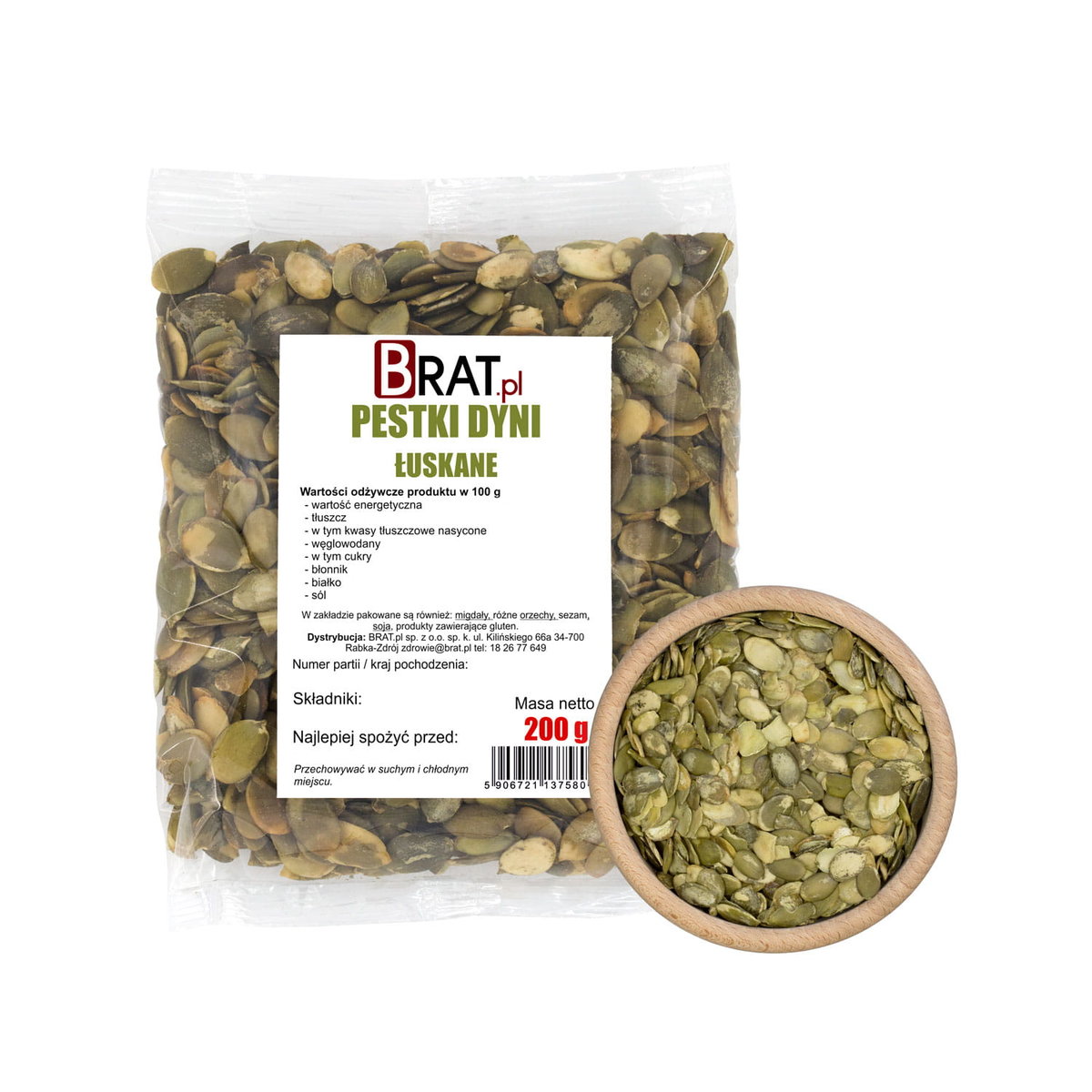 PESTKI DYNI łuskane Naturalne Świeże 200g PRODUKT NATURALNY