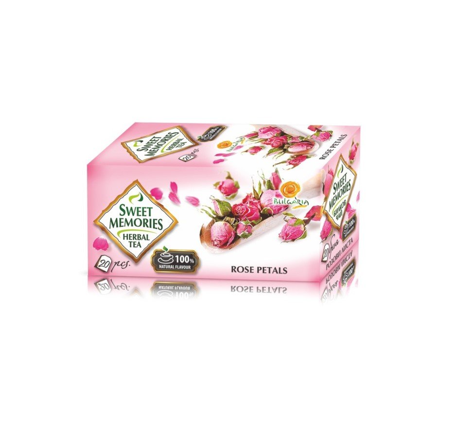 H-INNE, Herbata Z Płatków Róży, 100 % Naturalny Smak, 20 torebek