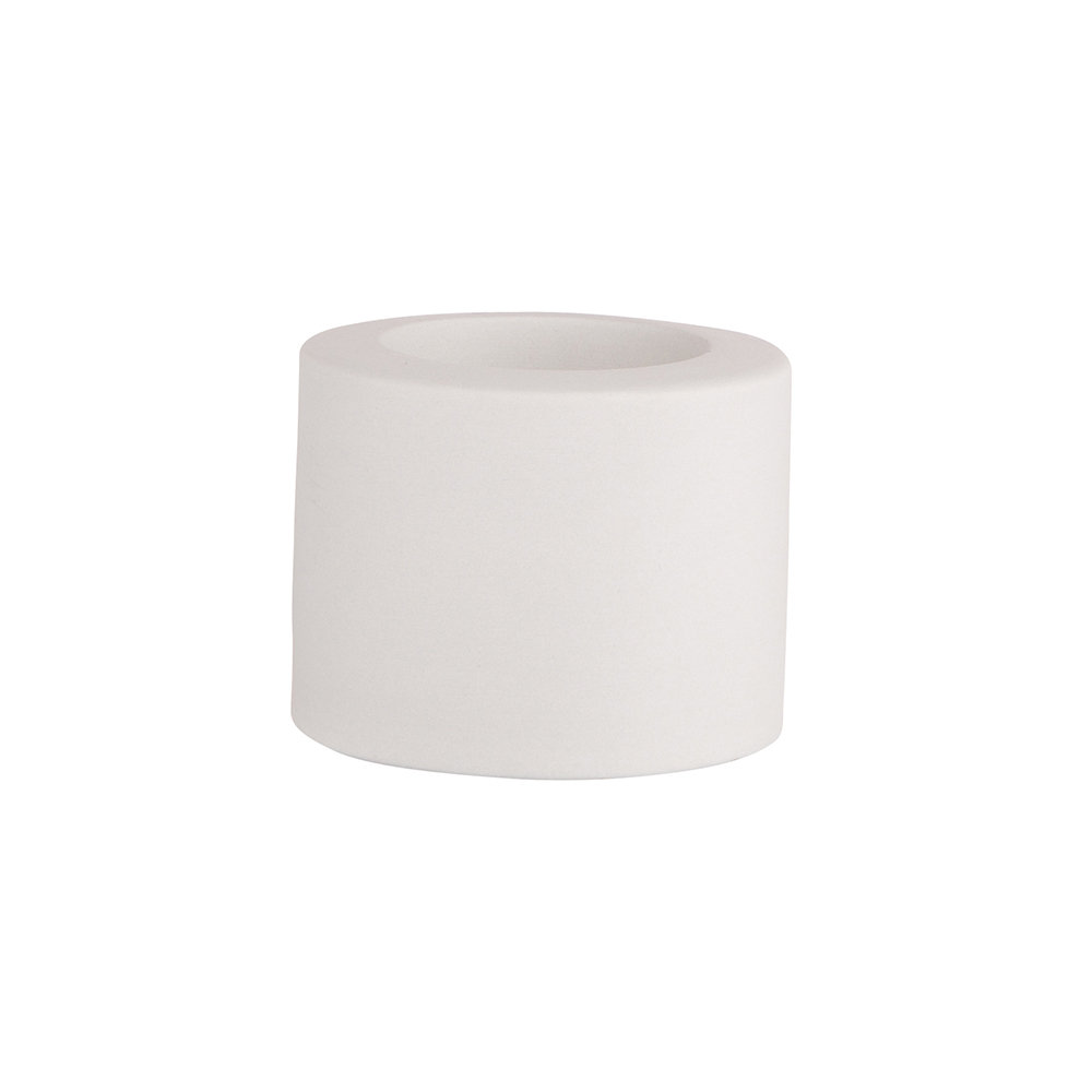 Świecznik ceramiczny, ALTOMDESIGN, popielaty, 6,5x6,5x5,5 cm