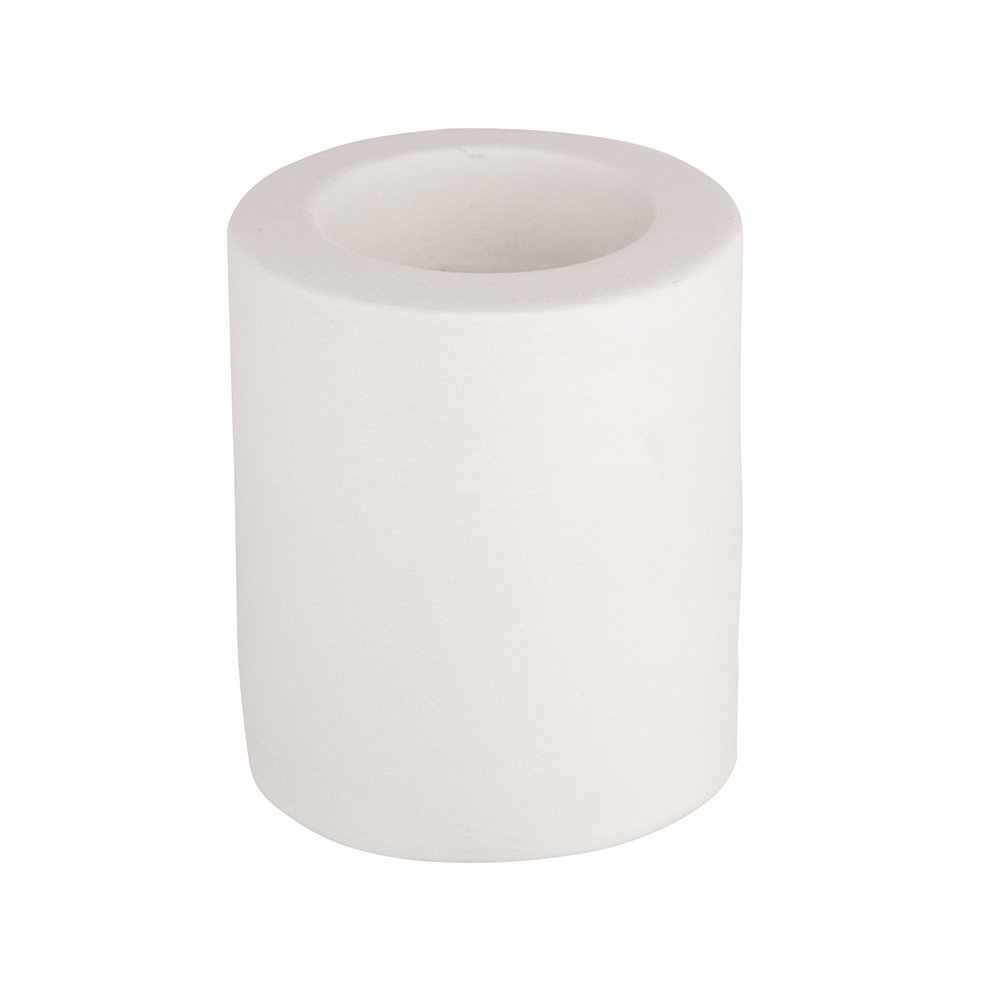 Świecznik ceramiczny, ALTOMDESIGN, popielaty, 6,5x6,5x8 cm