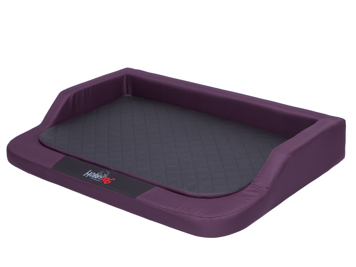 Legowisko dla psa, Medico standard, 120 x 80cm, XXL, bordo z czarnym