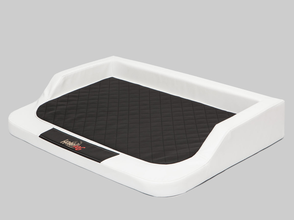 Legowisko dla psa, Medico LUX, 120 x 80cm, XXL, białe z czarnym