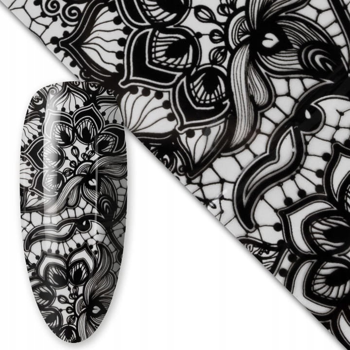 Folia transferowa do paznokci 80 cm Black Nr 7