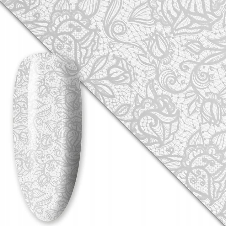 Folia transferowa do paznokci 80 cm White Nr 12