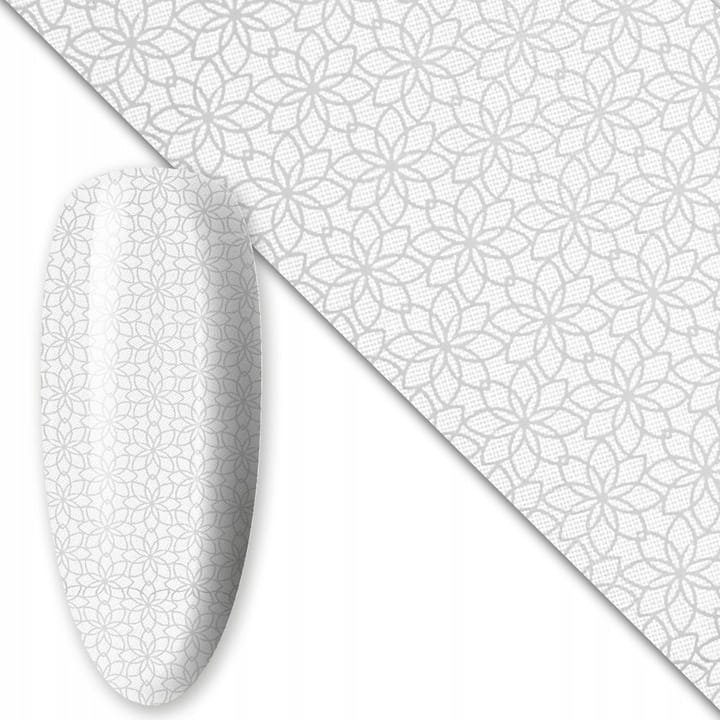 Folia transferowa do paznokci 80 cm White Nr 19