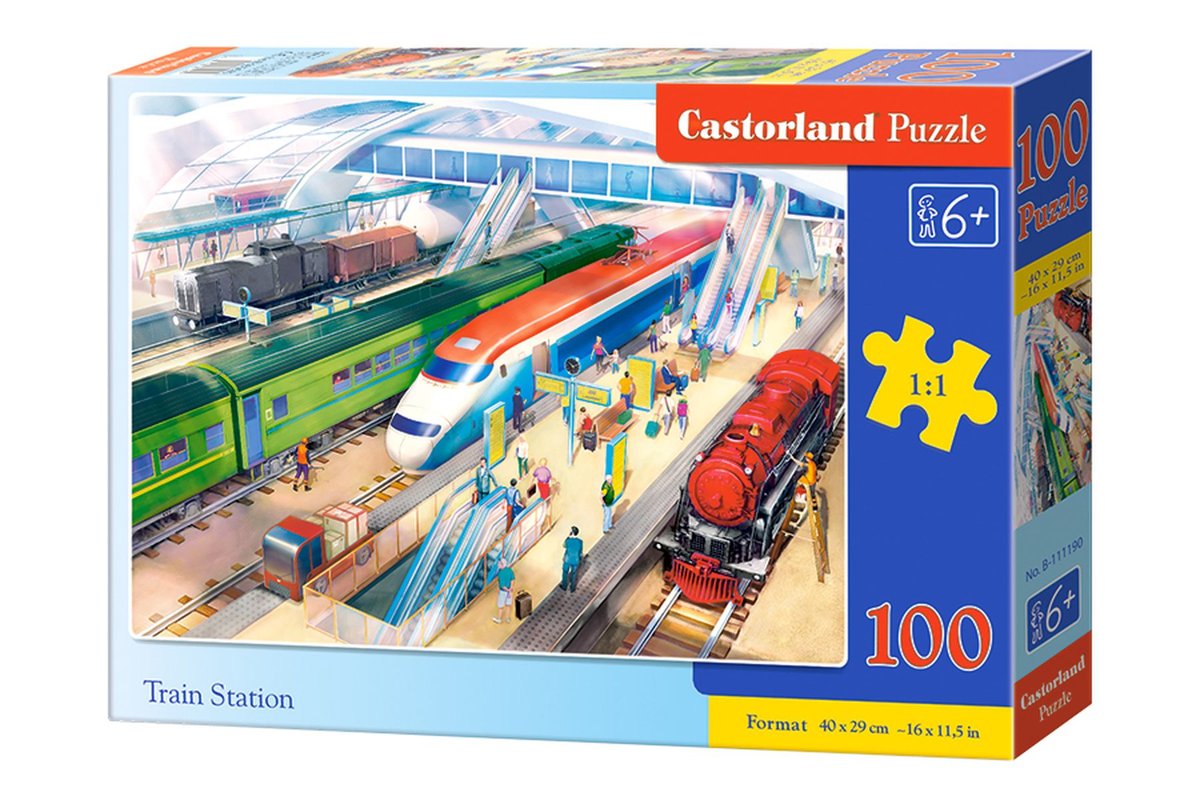 Castorland Puzzle 100 Train Station CASTOR -