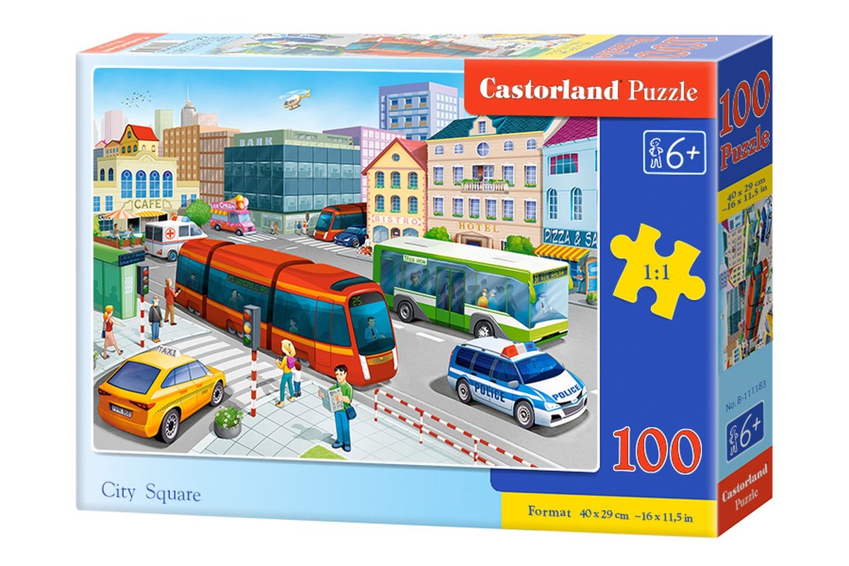 Castorland Puzzle 100 City Square CASTOR -