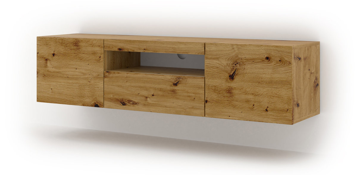 Szafka RTV AURA 150 uniwersalna dąb artisan