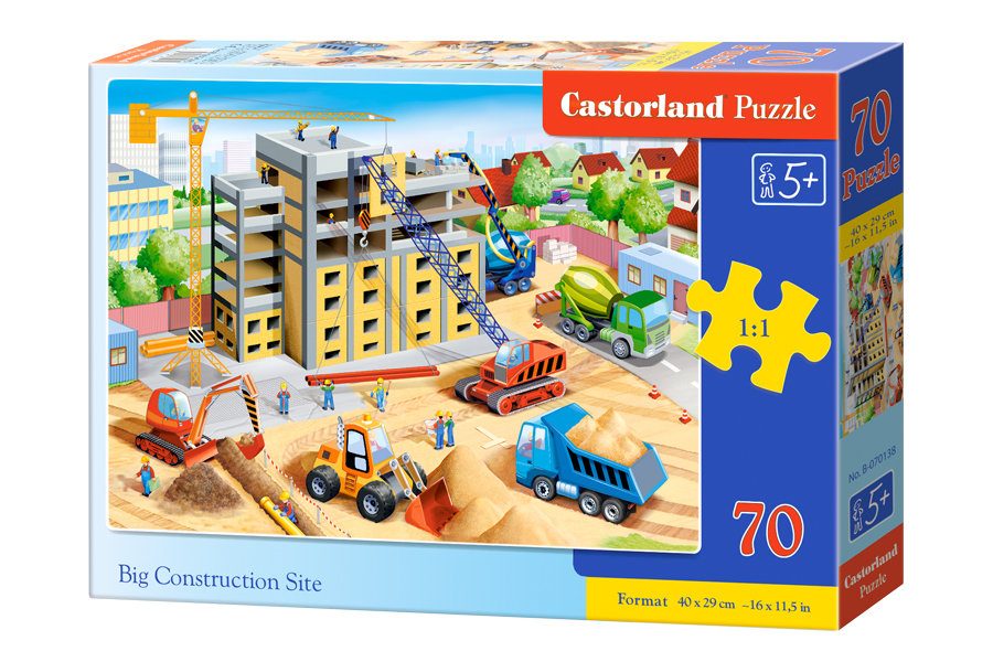 Castorland Puzzle 70 Big Construction Site CASTOR -