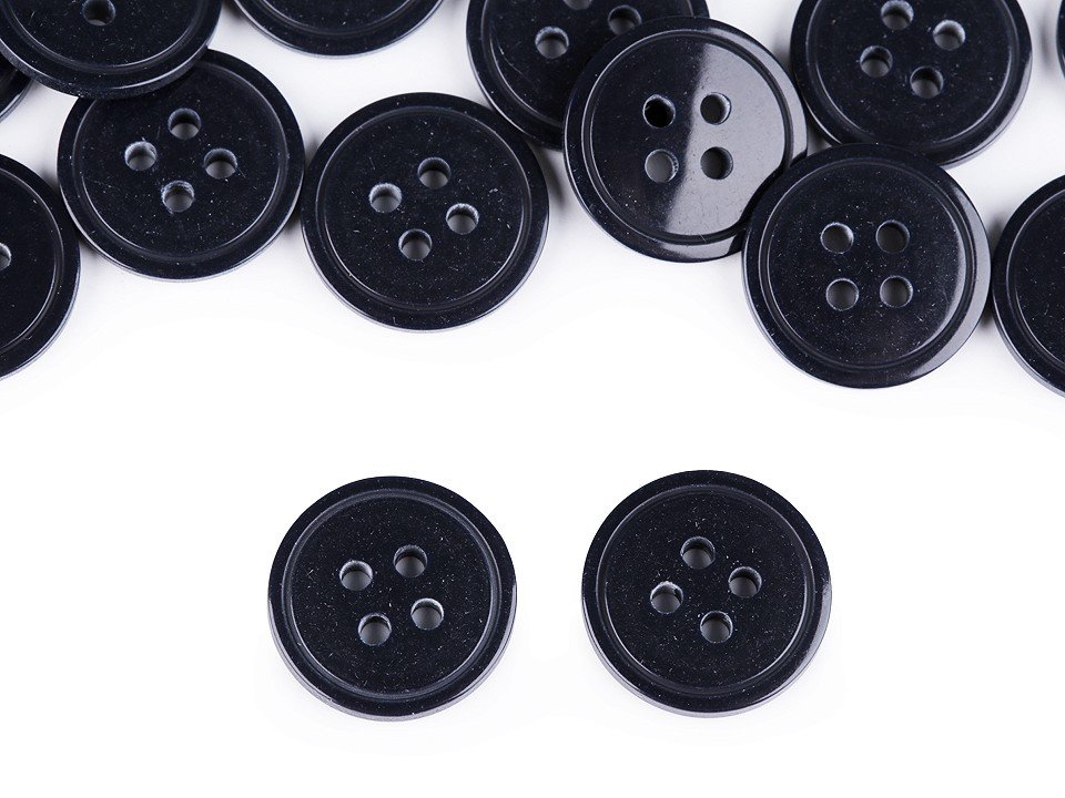 kufer-pasmanteria.pl Guziki plastikowe 20 mm ( 20 szt ) Granatowe 5CA7-72715_20220304155534