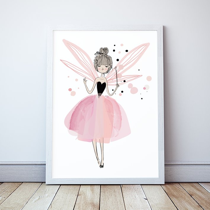 Plakat Wróżka, life is magic format A3