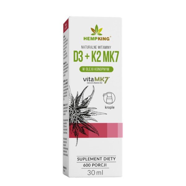 Bio HEMPKING HEMPKING Witamina D3 K2 MK7 30 ml w oleju HK7861