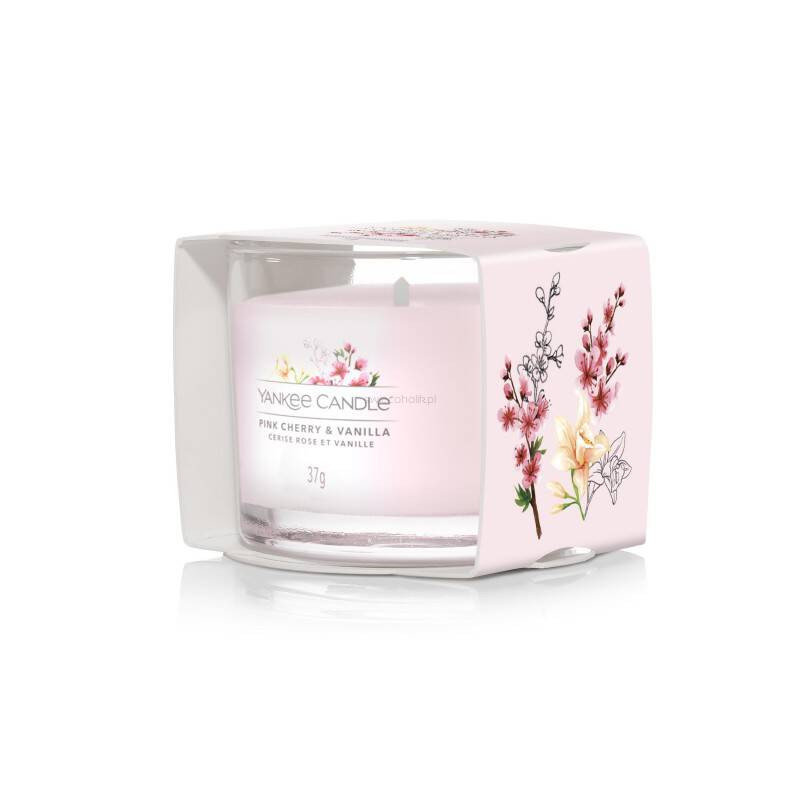 Yankee Candle ŚWIECA PINK CHERRY & VANILIA 37G 5038581130453