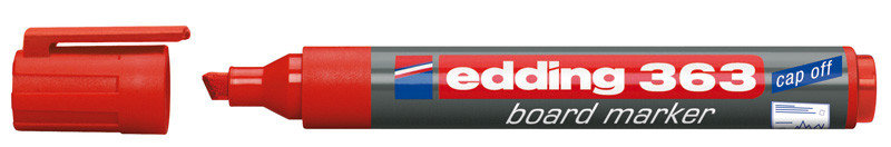 Edding MARKER DO TABLIC K.ŚCIĘTA 1-5mm CZERWONY