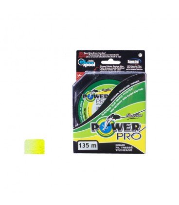 Plecionki Power Pro Hi-Vis Yellow 135m 0,19 mm