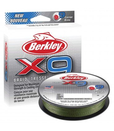 Plecionki Berkley X9 Braid Low Vis Green 200-300m 0,43 mm