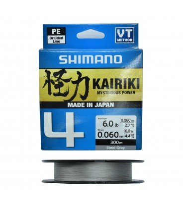 Plecionki Kairiki 4 Steel Gray 300m 0,06 mm