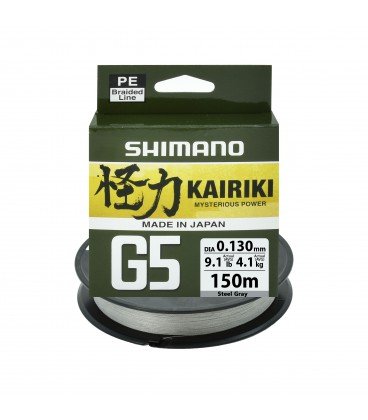 Plecionki Shimano Kairiki G5 Steel Gray 150m 0,13 mm