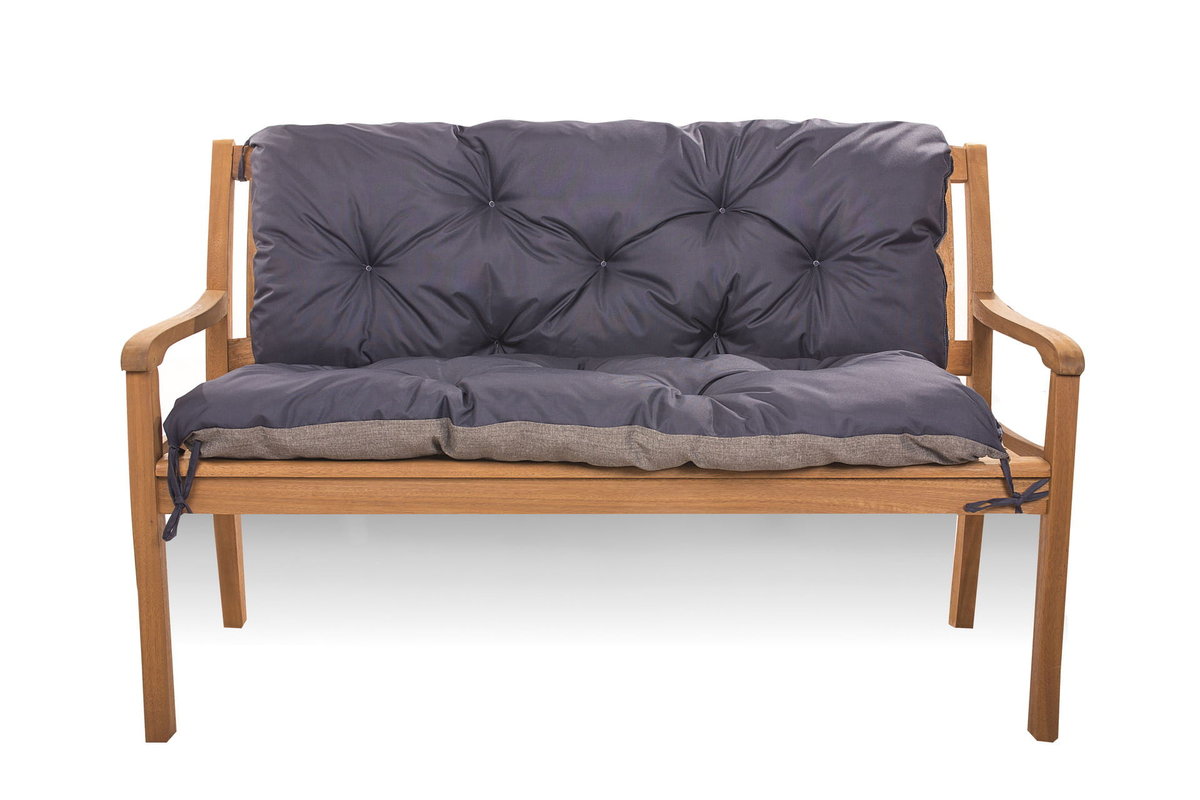 Poduszka na ławkę ogrodową 100 x 50 x 40 cm, Poduszka na huśtawkę, Poduszka na sofę, Ciemnoniebieska