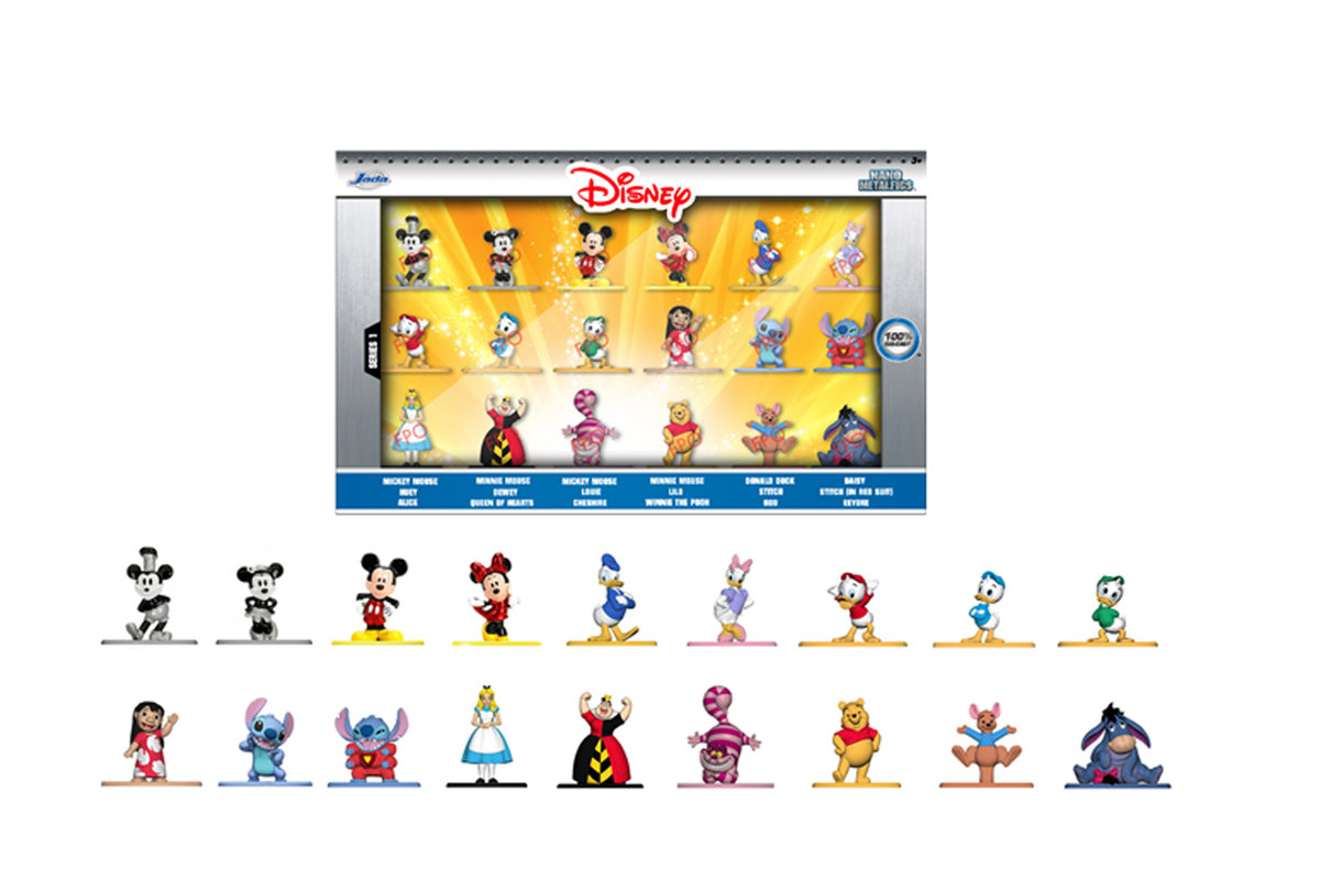 Dickie spielzeug gmbh & co. kg Jada - Disney Zestaw 18 elementów - Nano Figurki metalowe - Postacie Disneya - Od 3 lat - 253075005 253075005