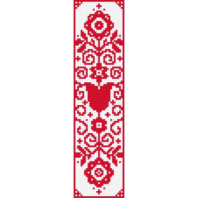 Haft krzyżykowy - Zestaw do haftu - Zakładka etniczna