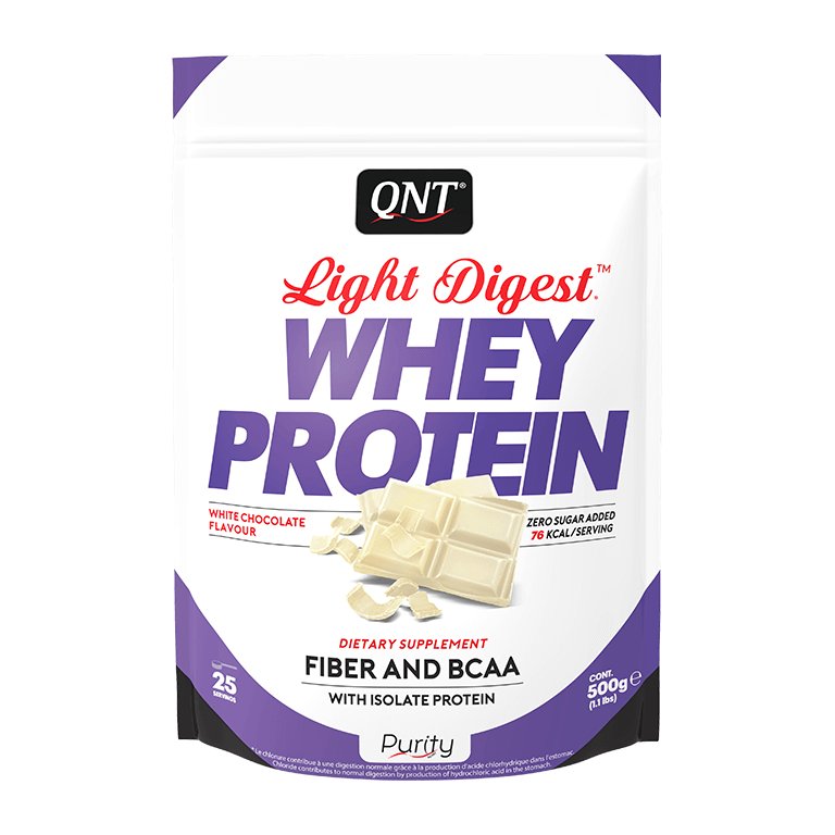 QNT - Light Digest Whey Protein - 500 g biała czekolada