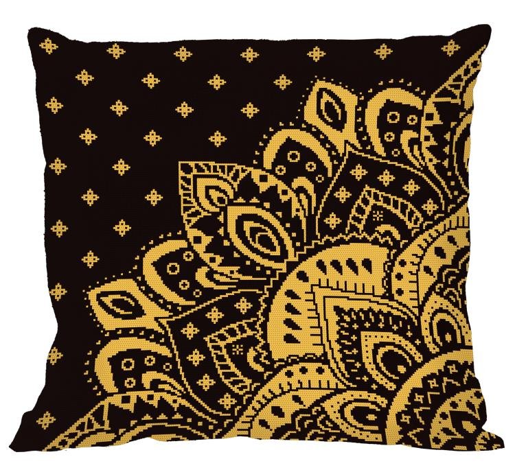 Haft krzyżykowy - Zestaw do haftu - Poduszka z rozetą