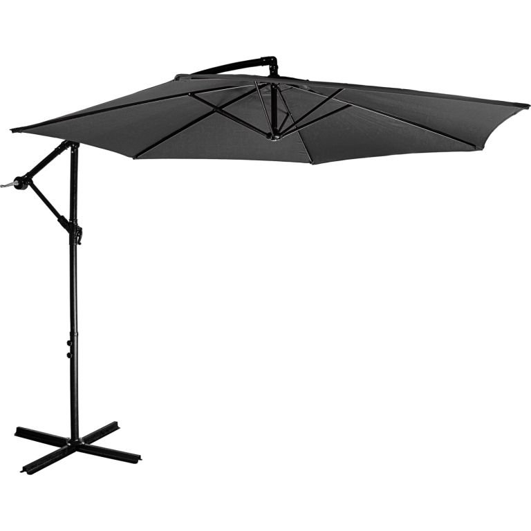 STILISTA Parasol Ø 3,5 m, 180 g/m2, antracyt + pokrowiec