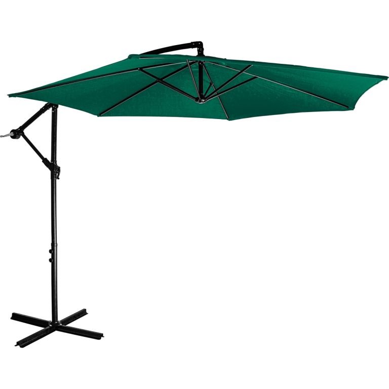 STILISTA Parasol Ø 3 m, 180 g/m2, zielony + pokrowiec