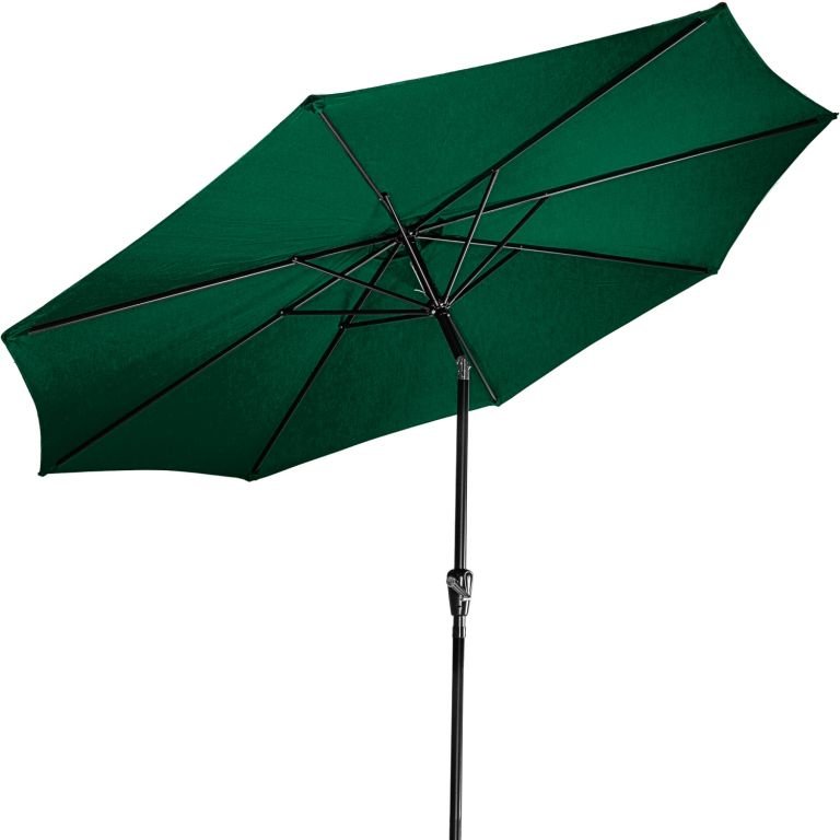 STILIST Parasol Market  Ø 3 m, 180 g/m2, zielony + pokrowiec