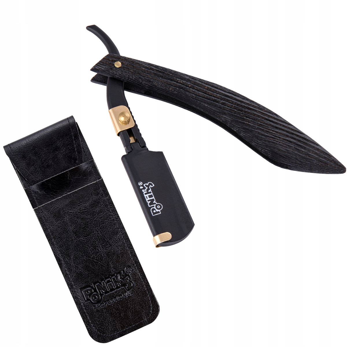Poniks Poniks FB018 brzytwa drewno metal barberska FB018