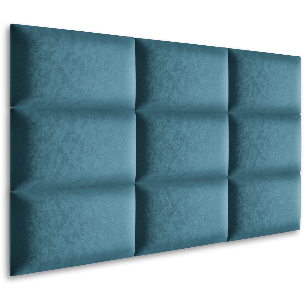 Panel Tapicerowany Ścienny Prostokąt 50x30cm Morski Welur