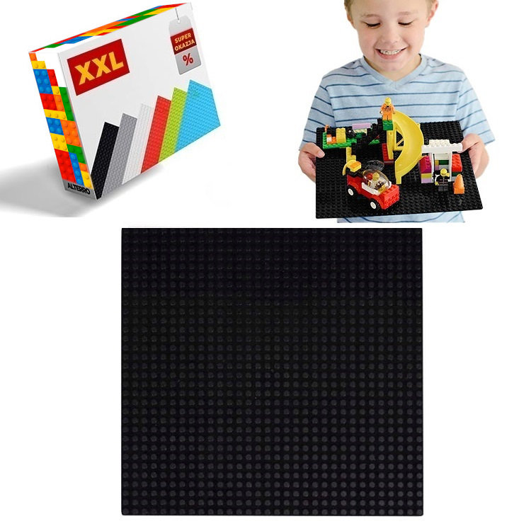 Evi, Płytka konstrukcyjna do klocków - czarna