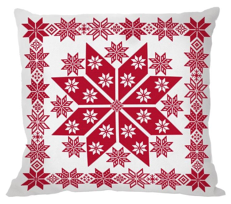Haft krzyżykowy - Zestaw do haftu - Poduszka norweska