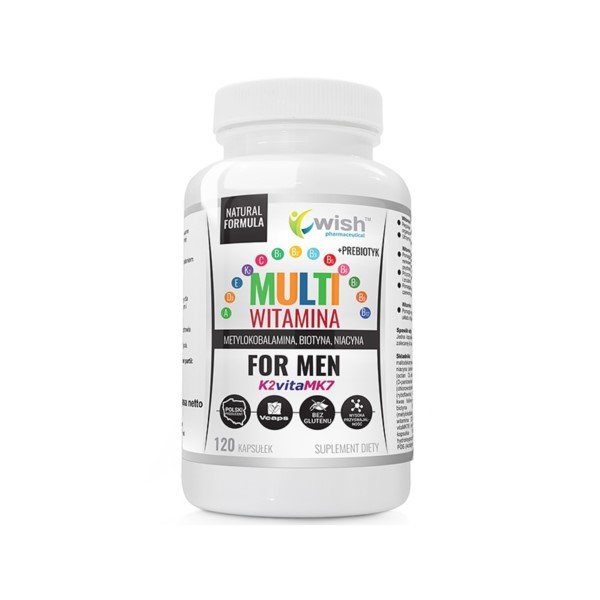 Wish Multi Witamina+Prebiotyk For Men 120caps