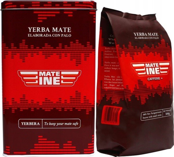 Mateine Yerbera Puszka do Yerba Mate + Yerba Mate Guarana 500 g