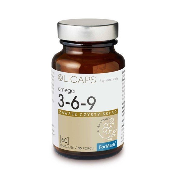 ForMEDS Sp z o o ul Marcelińska 9060-324 Olicaps Omega 3-6-9 suplement diety 60 kapsułek