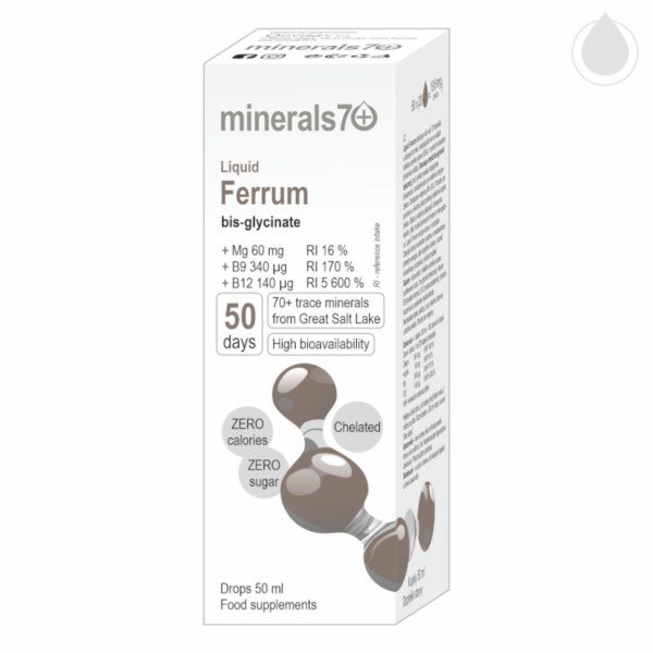 Ovonex Minerals7+ Ferrum liquid Żelazo w kroplach, 50ml