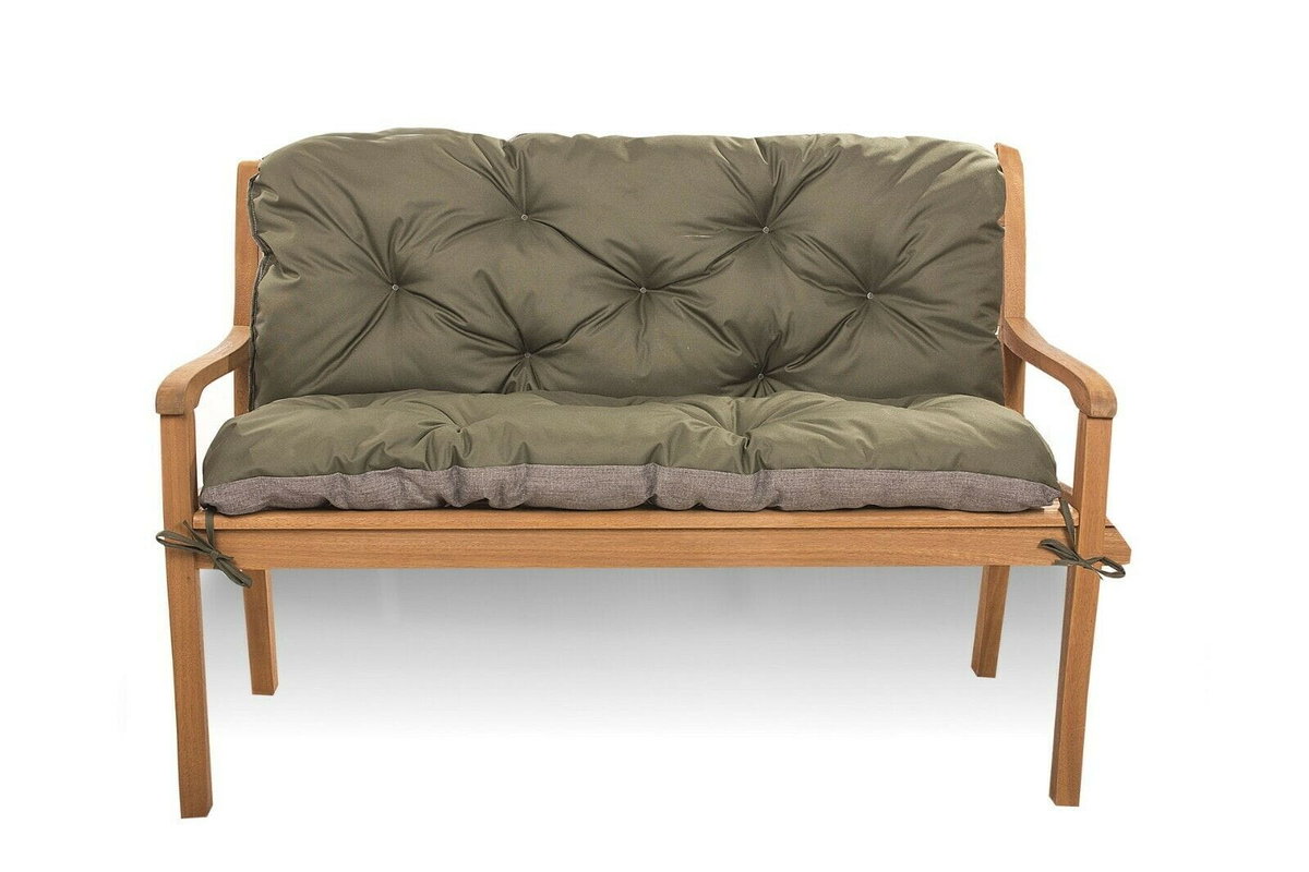 Poduszka na kanapy ogrodowe, 160 x 50 x 40 cm, Poduszka na ławkę ogrodową, Zielona